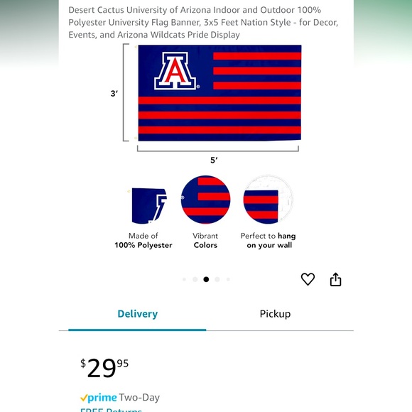 COPY - University of Arizona Flag 3x5 - Picture 3 of 4